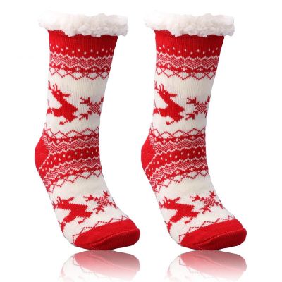 Home Non-Slip Winter Wool Socks Extra Warm & Premium Soft for Women Girls Ladies